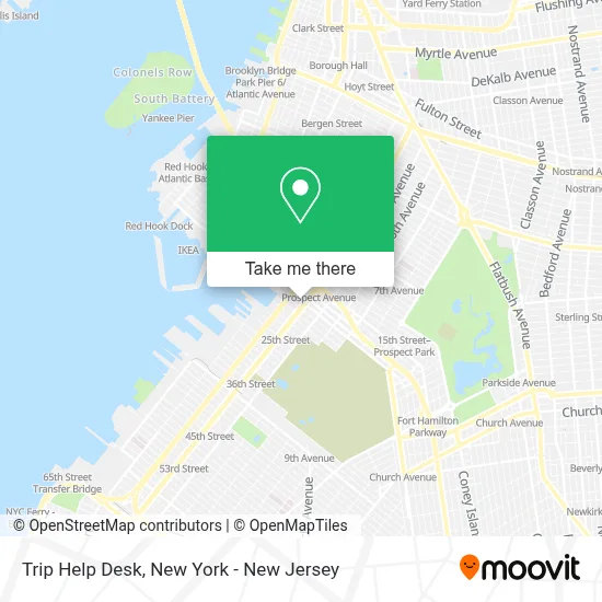 Trip Help Desk map