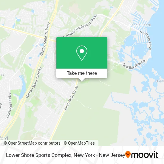 Lower Shore Sports Complex map
