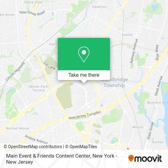Main Event & Friends Content Center map