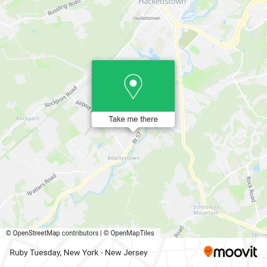 Ruby Tuesday map