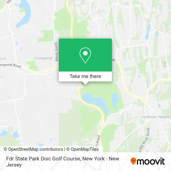 Fdr State Park Disc Golf Course map