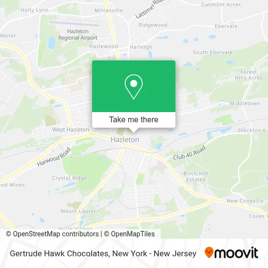 Gertrude Hawk Chocolates map