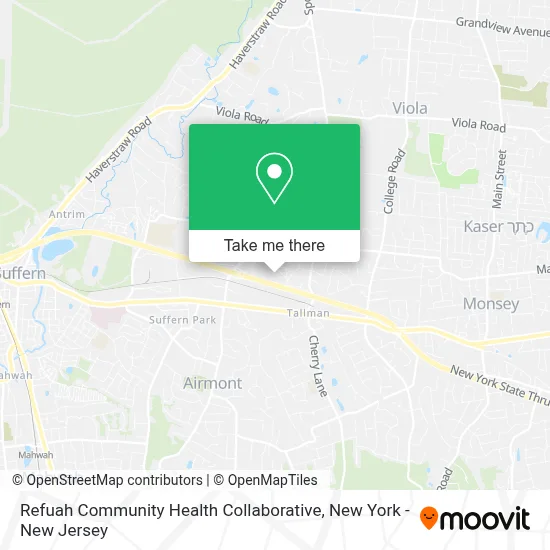 Refuah Community Health Collaborative map