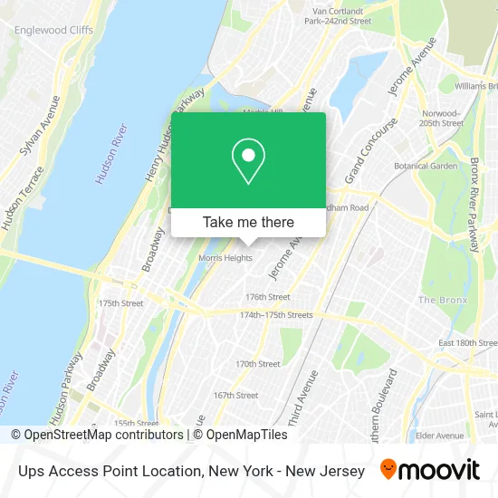 Ups Access Point Location map