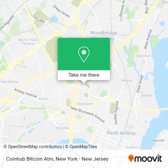 Coinhub Bitcoin Atm map