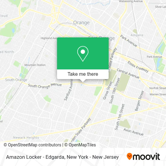 Amazon Locker - Edgarda map