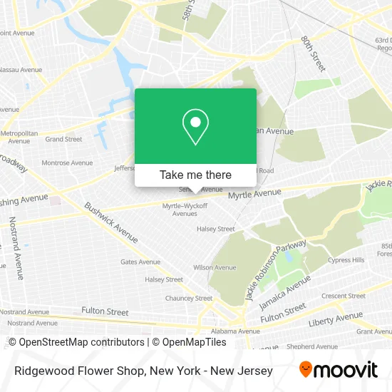 Ridgewood Flower Shop map