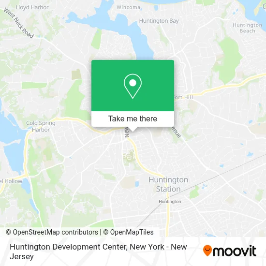 Huntington Development Center map