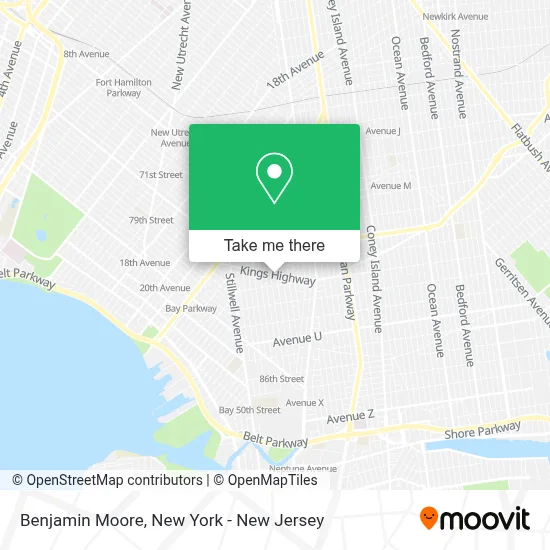 Benjamin Moore map