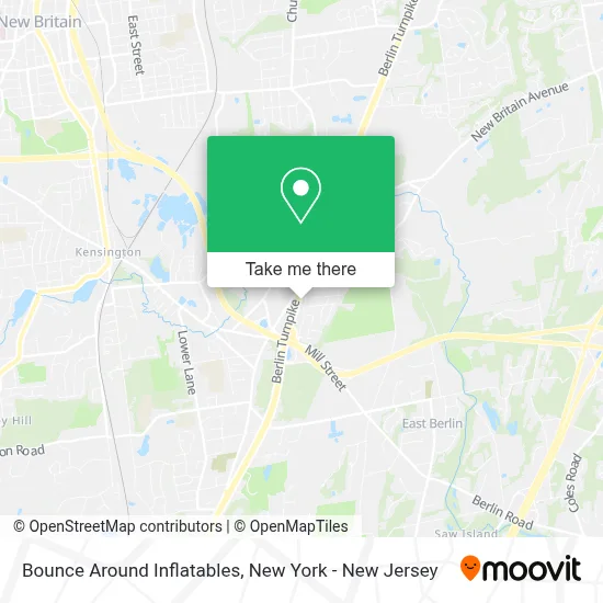 Bounce Around Inflatables map