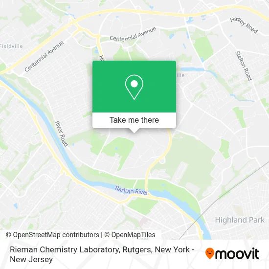 Rieman Chemistry Laboratory, Rutgers map