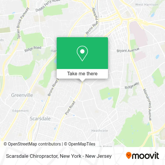 Scarsdale Chiropractor map