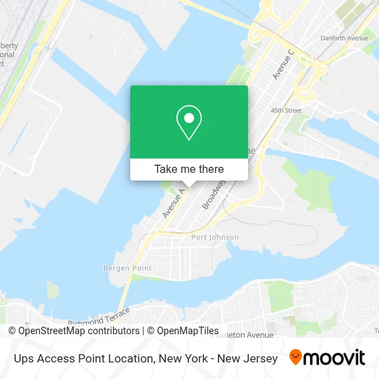 Ups Access Point Location map