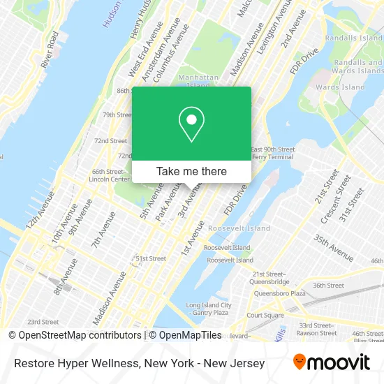 Restore Hyper Wellness map