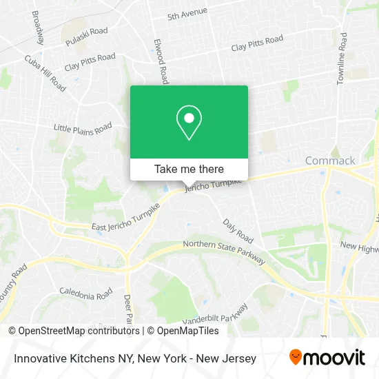 Innovative Kitchens NY map