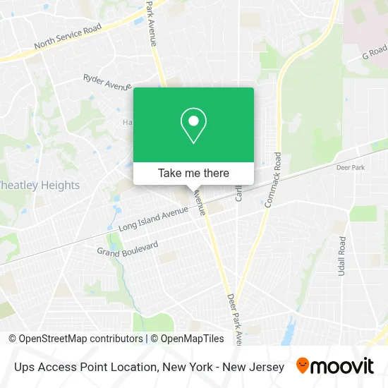 Ups Access Point Location map