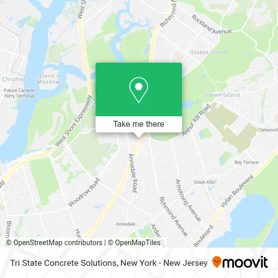 Tri State Concrete Solutions map