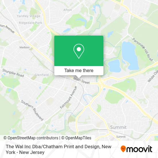 The Wal Inc Dba / Chatham Print and Design map