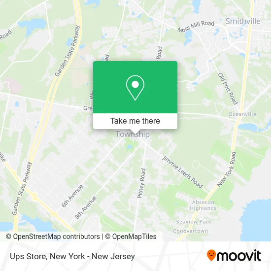 Ups Store map