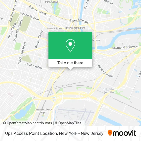 Ups Access Point Location map