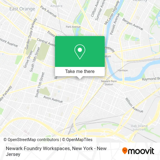 Newark Foundry Workspaces map