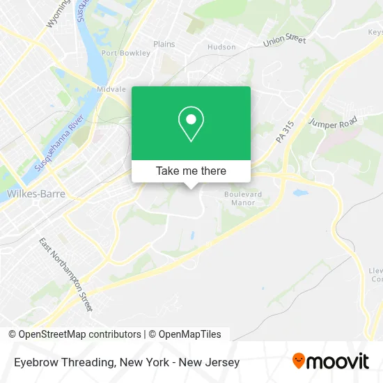 Eyebrow Threading map