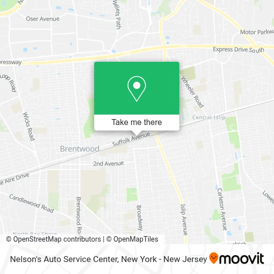 Nelson's Auto Service Center map