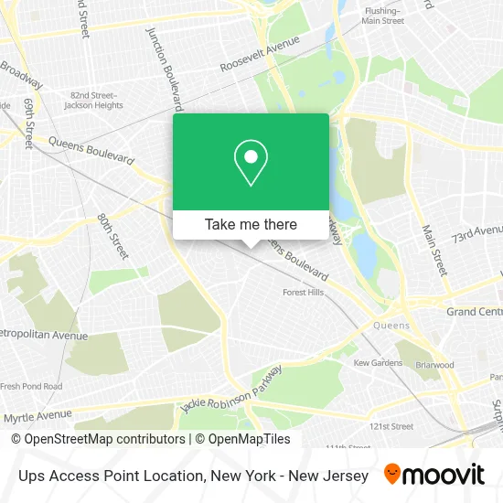 Ups Access Point Location map