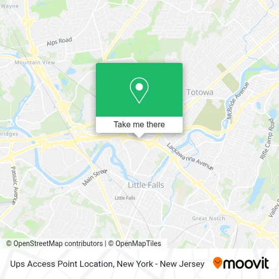 Ups Access Point Location map