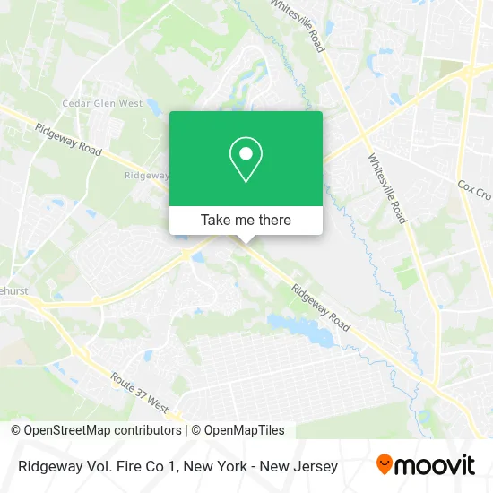 Ridgeway Vol. Fire Co 1 map