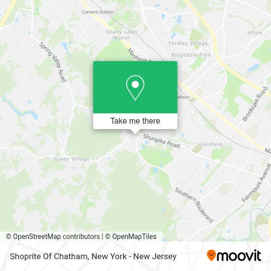 Shoprite Of Chatham map