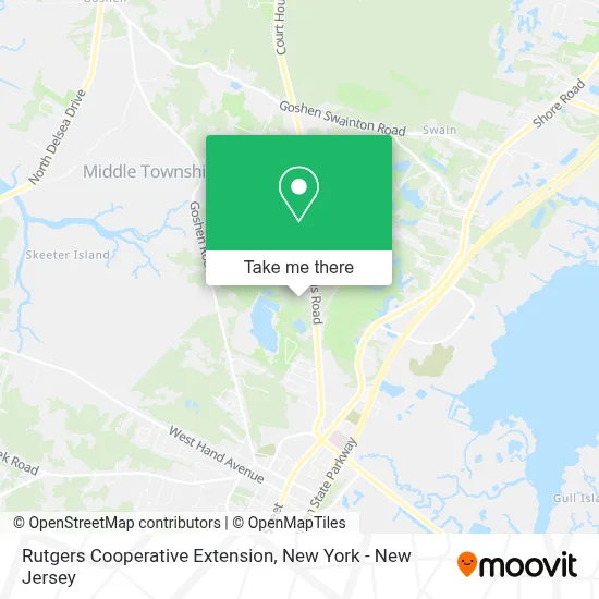 Rutgers Cooperative Extension map