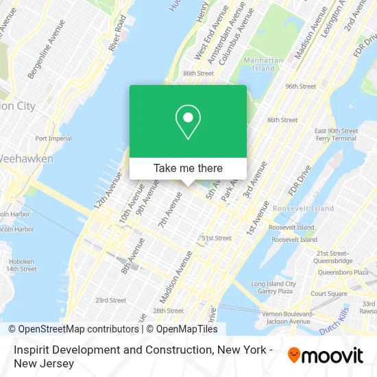 Inspirit Development and Construction map