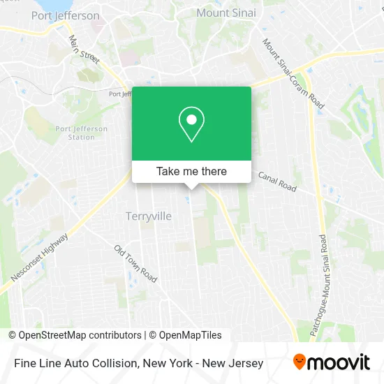 Fine Line Auto Collision map