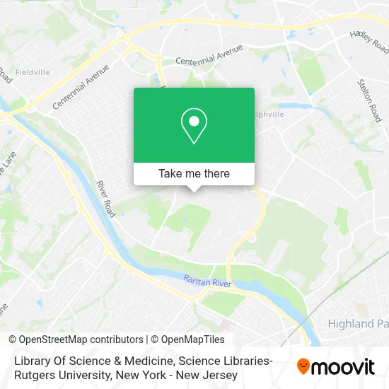 Library Of Science & Medicine, Science Libraries- Rutgers University map