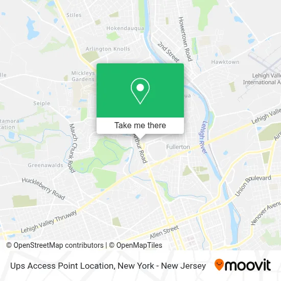 Ups Access Point Location map