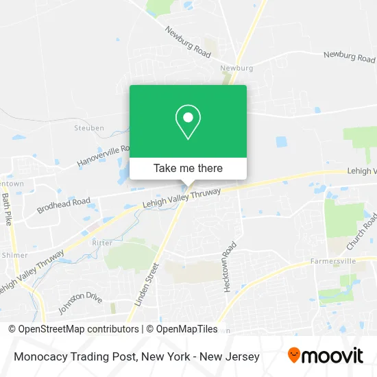 Monocacy Trading Post map