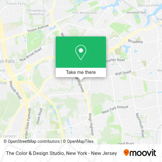 The Color & Design Studio map