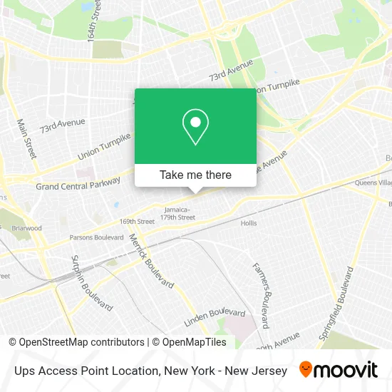 Ups Access Point Location map