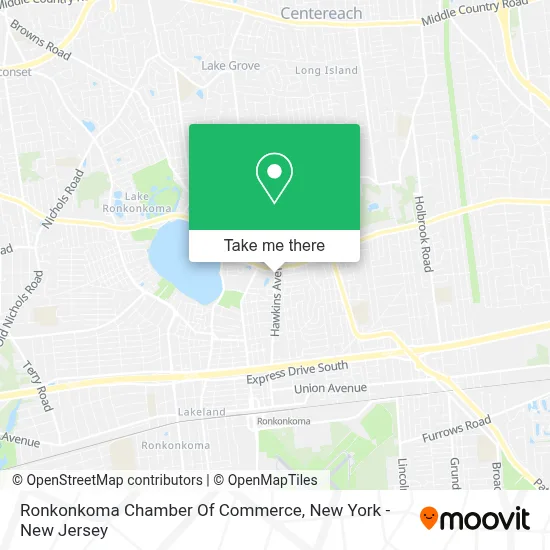Ronkonkoma Chamber Of Commerce map