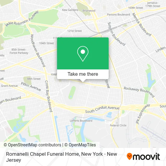 Romanelli Chapel Funeral Home map