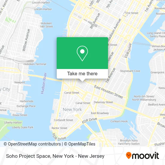 Soho Project Space map