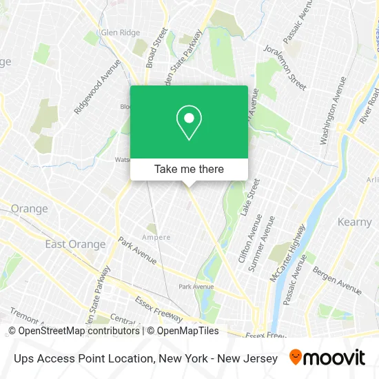 Ups Access Point Location map