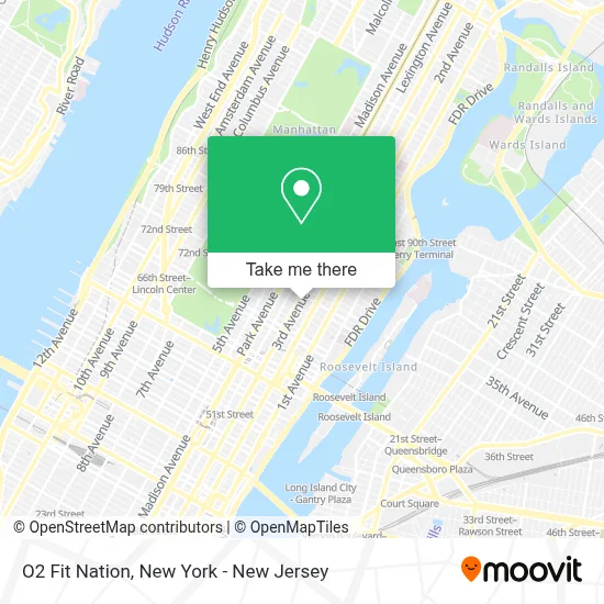 O2 Fit Nation map