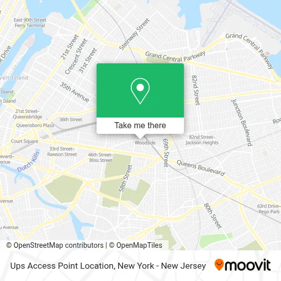 Ups Access Point Location map