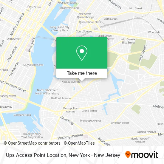 Ups Access Point Location map