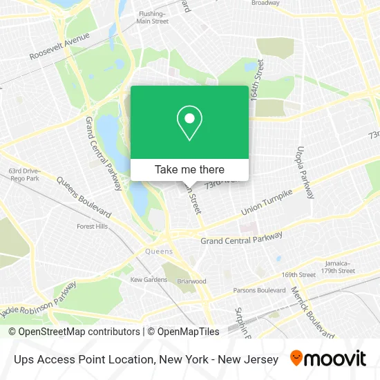 Ups Access Point Location map