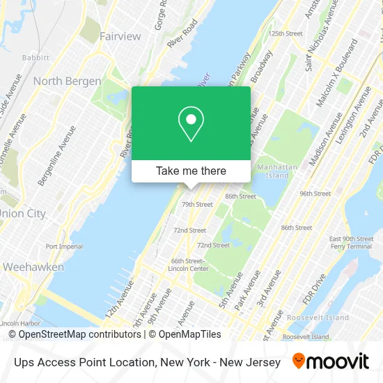 Ups Access Point Location map
