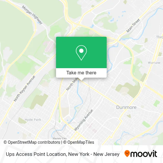 Ups Access Point Location map