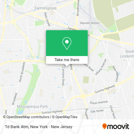 Td Bank Atm map